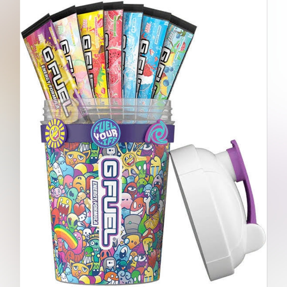 G Fuel Gfuel DOODLZ BLING 16 oz Mixer Shaker Cup Bottle Limited Edition